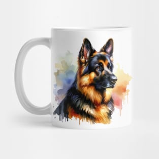 German Shepherd Watercolor - Beautiful Dog Mug